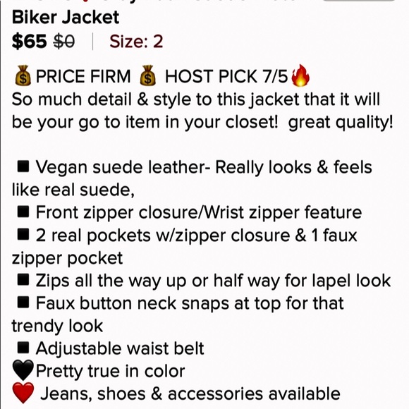 Biker jacket in grey with cute detailing NWT - Picture 8 of 8